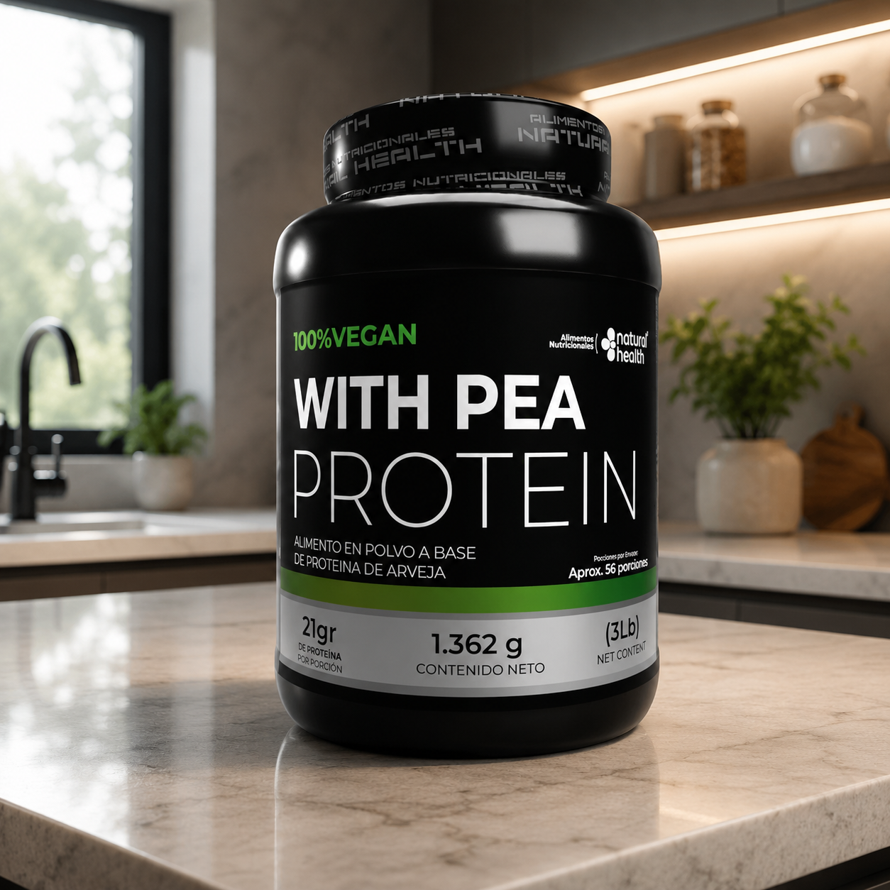 With Pea Proteina 100 Vegana