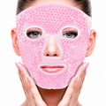Mascarilla facial de gel frío y caliente de rostro completo para aliviar la sensación de cansancio, refrescar la piel y complementar la rutina de cuidado facial.