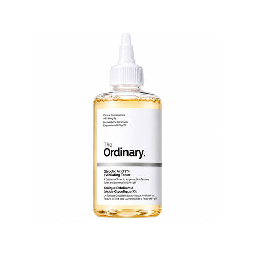 The Ordinary Glycolic Acid 7% Toning Solution, tónico exfoliante con ácido glicólico al 7% para mejorar la textura y luminosidad de la piel.